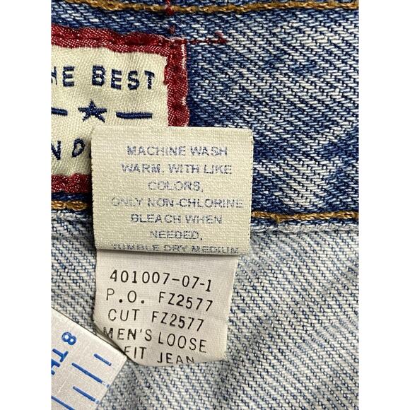 Vintage Old Navy Jeans Men 38x32 Loose Baggy Straight Leg Distressed Y2K Skater - Picture 11 of 16